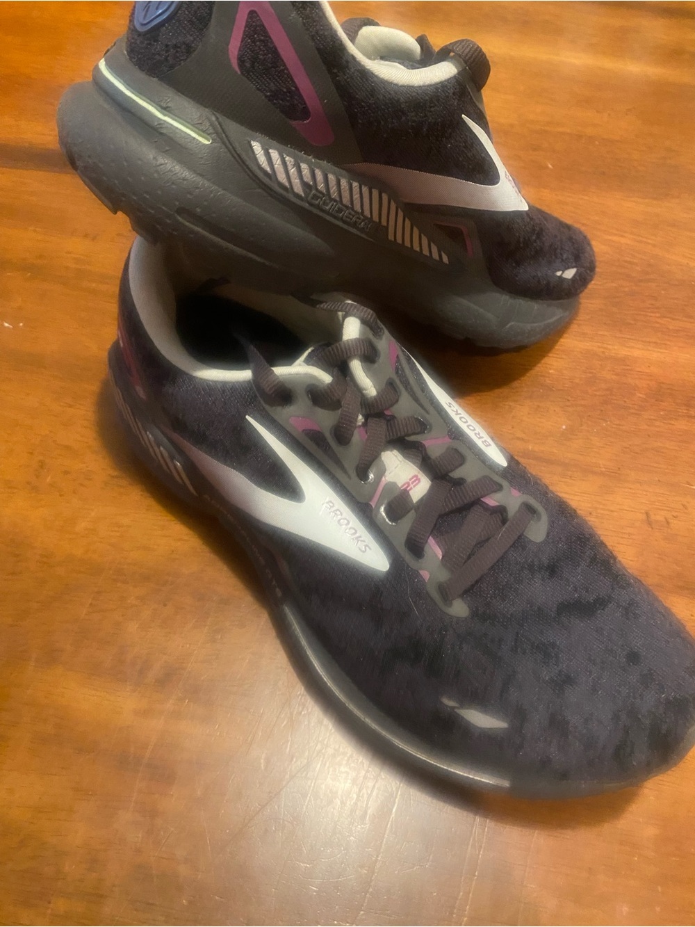 Brooks Women's Black and Purple Glycerin Running Shoes